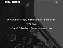 Tablet Screenshot of globalthinking.com